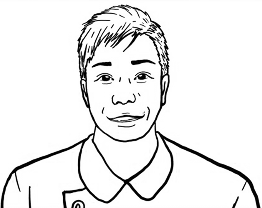 森重訪問看護ステーション 管理者 杜 英俊のイラスト